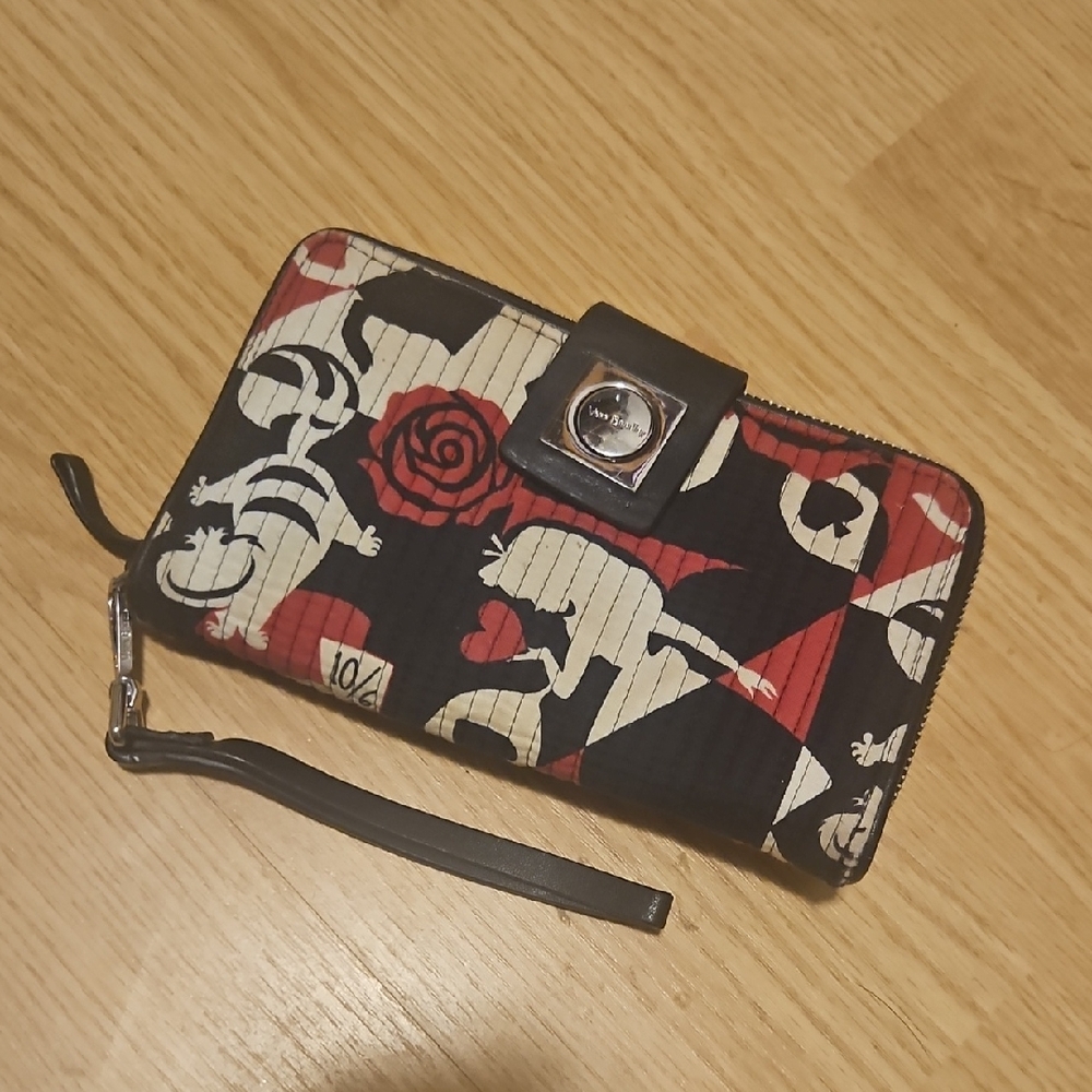 Vera Bradley Alice In Wonderland Wristlet Wallet